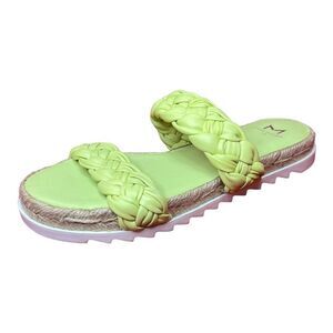 Marc Fisher Women’s MLJAIMEE Leather Espadrille Sandals Size 6